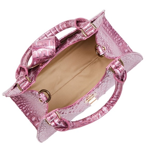 NWT‎ Brahmin Adrian Mulberry Potion Melbourne Leather Satchel - Picture 5 of 13